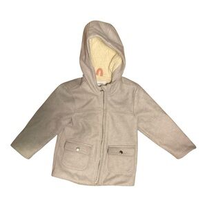Girls Old Navy Gray Fleece Heavyweight Coat 5T